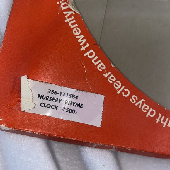 Vintage wood puzzle clock Nursery Rhyme England Condor 26 Jigsaw 12 Time - Picture 11 of 13